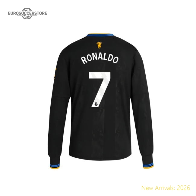 2025-2026 Man Utd Long Sleeve Third Shirt (Kids) (Ronaldo 7)-The Soccer Shirt Hub