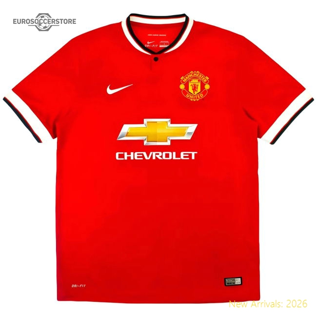 Manchester United 2014-15 Home (S) Di Maria #7 (Excellent)-The Soccer Shirt Hub
