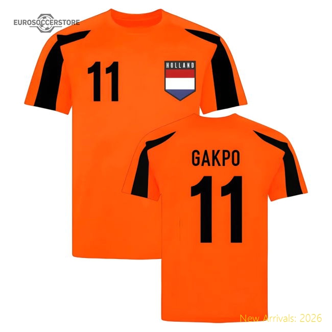 Holland Sports Training Jersey (Cody Gakpo 11)-The Soccer Shirt Hub