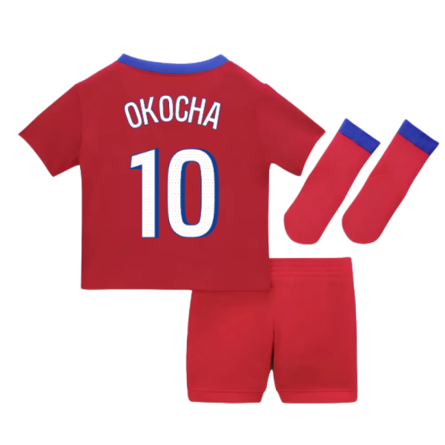2025-2026 PSG Third Baby Kit (Okocha 10)-The Soccer Shirt Hub