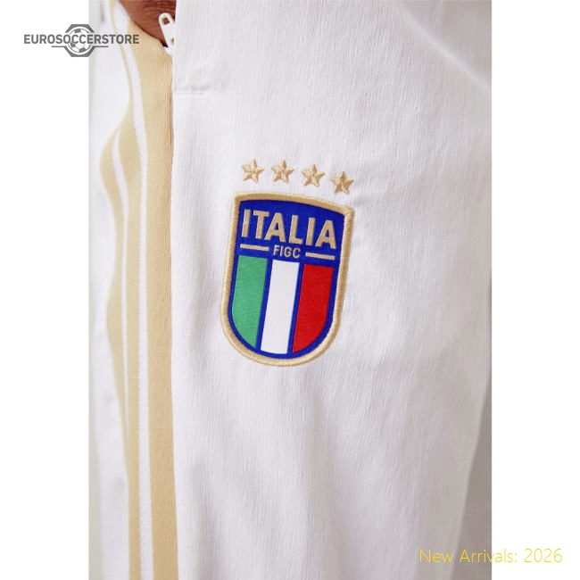 2026-2027 Italy Presentation Pants (White)-The Soccer Shirt Hub