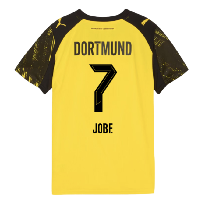 2025-2026 Borussia Dortmund Home Shirt (Kids) (Jobe 7)-The Soccer Shirt Hub