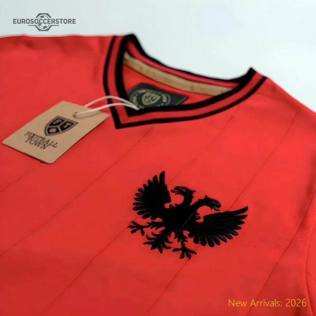 Vintage Albania Home Shqiponjë Soccer Shirt-The Soccer Shirt Hub