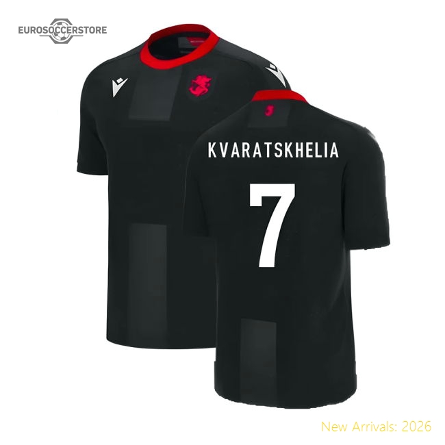 2023-2024 Georgia Away Shirt (KVARATSKHELIA 7)-The Soccer Shirt Hub