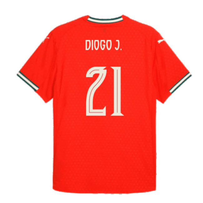 2025-2026 Portugal Home Shirt (Diogo J. 21)-The Soccer Shirt Hub