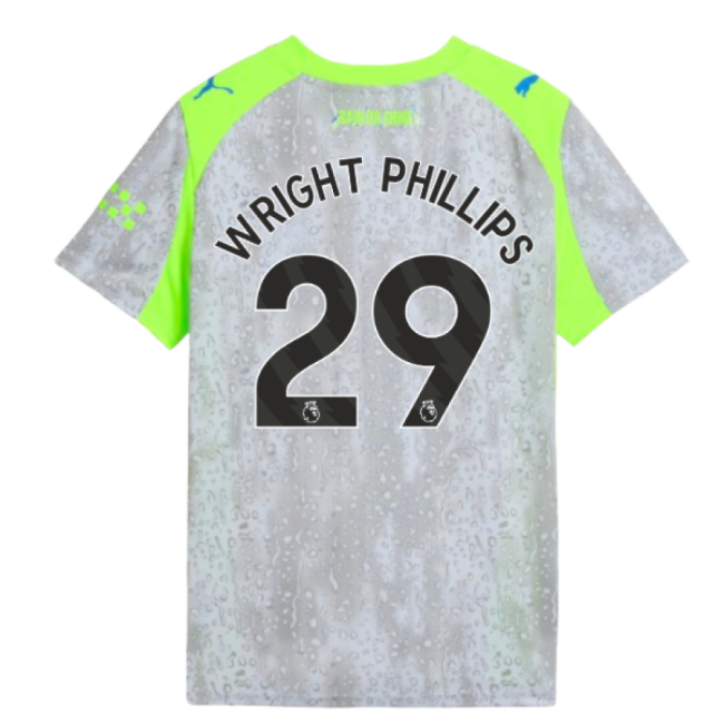 2025-2026 Man City Third Shirt (Kids) (Wright Phillips 29)-The Soccer Shirt Hub