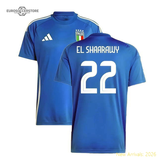 2024-2025 Italy Home Fan Jersey (EL SHAARAWY 22)-The Soccer Shirt Hub