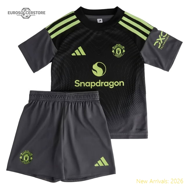 2025-2026 Man Utd Home Goalkeeper Mini Kit-The Soccer Shirt Hub