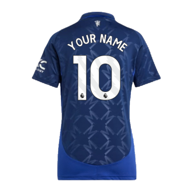2024-2025 Man Utd Away Shirt (Womens) (Your Name)-The Soccer Shirt Hub