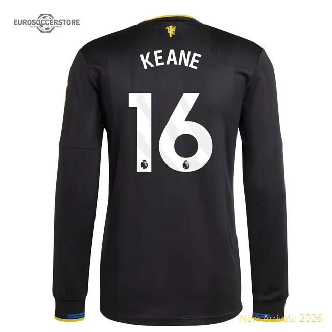 2025-2026 Man Utd Authentic Long Sleeve Third Shirt (Keane 16)-The Soccer Shirt Hub