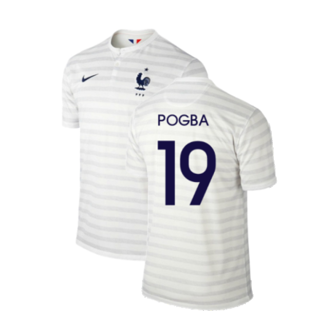 France 2014-15 Away Shirt ((Excellent) M) (Pogba 19)-The Soccer Shirt Hub