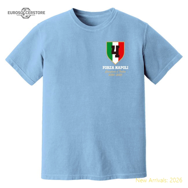 Napoli Campioni T-Shirt (Sky)-The Soccer Shirt Hub