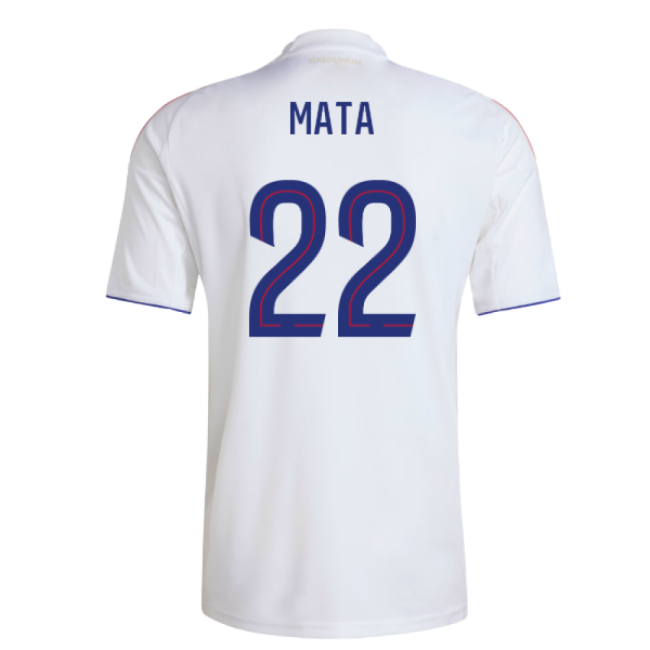 2025-2026 Olympique Lyon Home Shirt (Mata 22)-The Soccer Shirt Hub