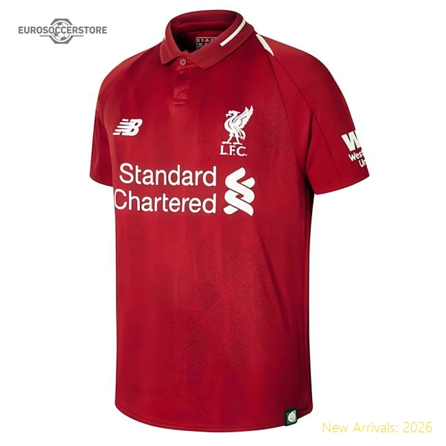 2018-2019 Liverpool Home Shirt (Kids)-The Soccer Shirt Hub