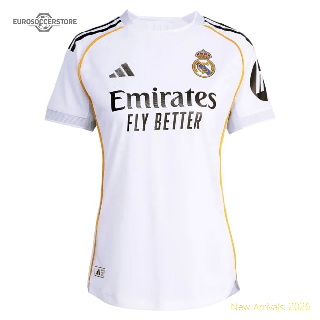 2025-2026 Real Madrid Authentic Home Shirt (Womens) (Bellingham 5)-The Soccer Shirt Hub