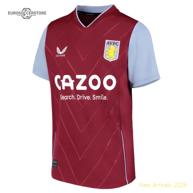 2022-2023 Aston Villa Home Shirt (Kids)-The Soccer Shirt Hub