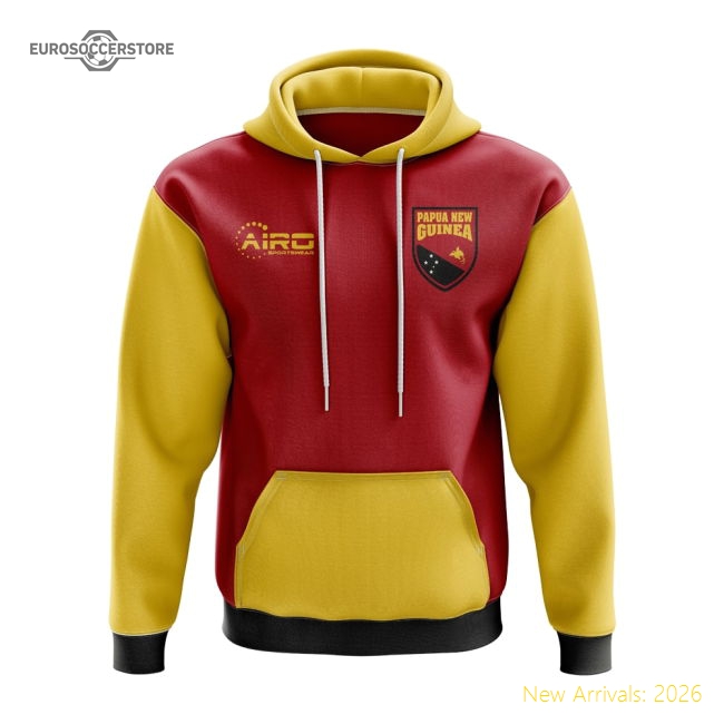 Papa New Guinea Concept Country Football Hoody (Red)-The Soccer Shirt Hub