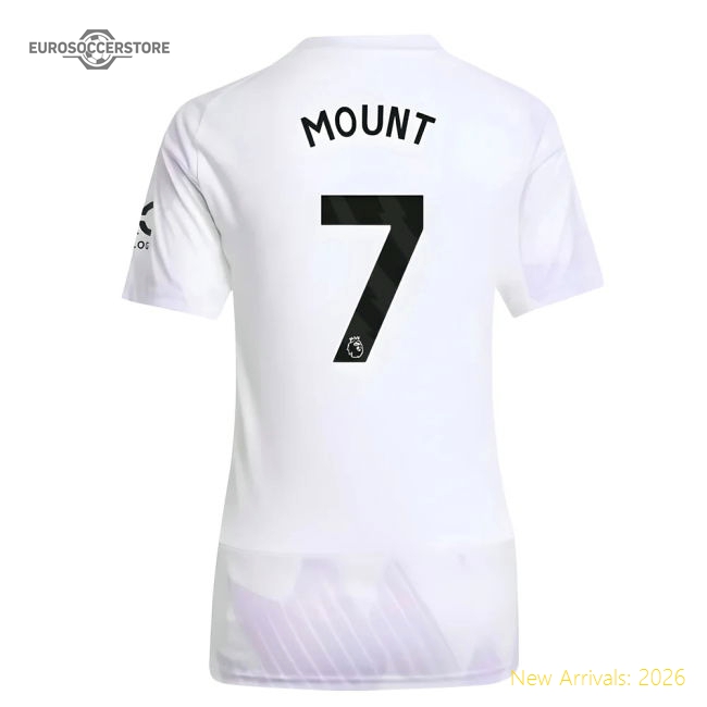 2025-2026 Man Utd Away Shirt (Womens) (Mount 7)-The Soccer Shirt Hub