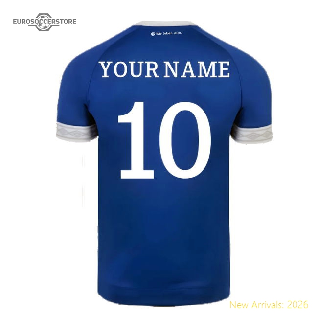 Schalke 2018-19 Home Shirt ((Mint) XXL) (Your Name)-The Soccer Shirt Hub