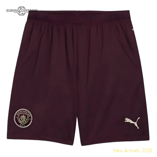 2024-2025 Man City Third Shorts (Dark Jasper)-The Soccer Shirt Hub