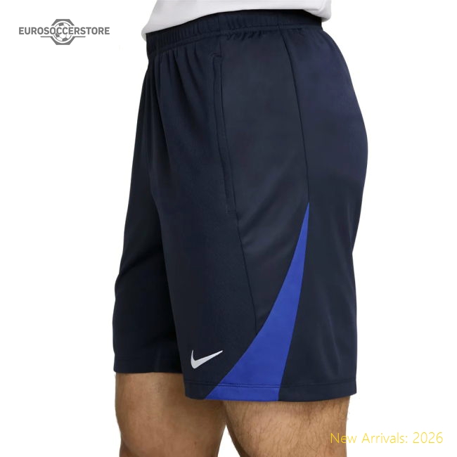 2025-2026 PSG Strike Training Shorts (Navy)-The Soccer Shirt Hub