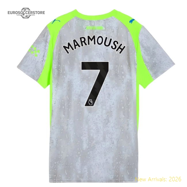 2025-2026 Man City Third Shirt (Womens) (Marmoush 7)-The Soccer Shirt Hub