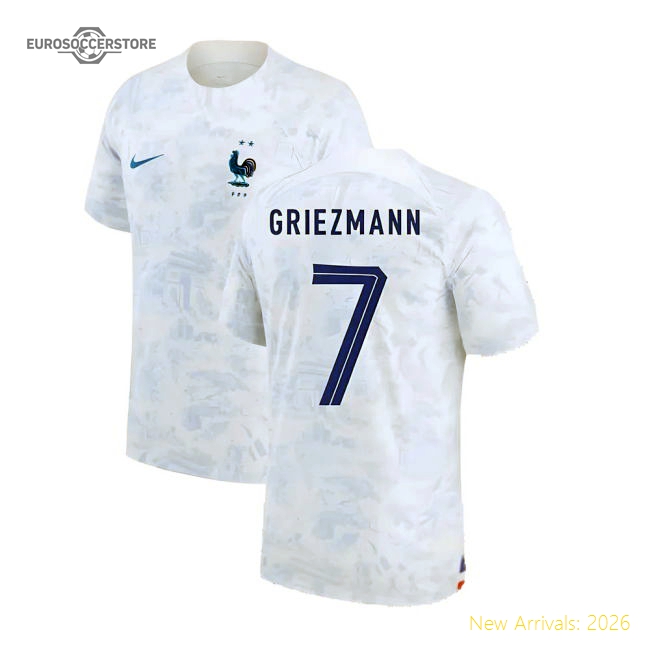 2022-2023 France Away Shirt (GRIEZMANN 7)-The Soccer Shirt Hub
