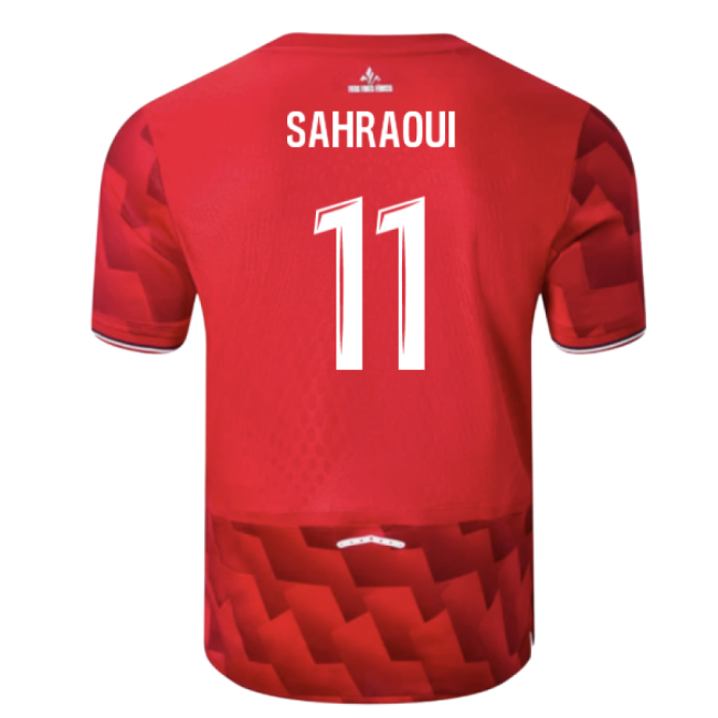 2025-2026 Lille Home Shirt (Sahraoui 11)-The Soccer Shirt Hub