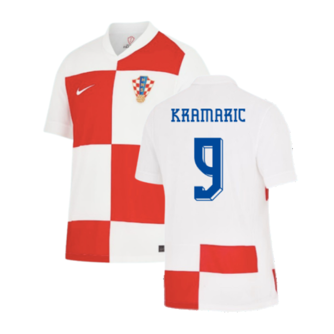 2024-2025 Croatia Home Shirt (Kramaric 9)-The Soccer Shirt Hub