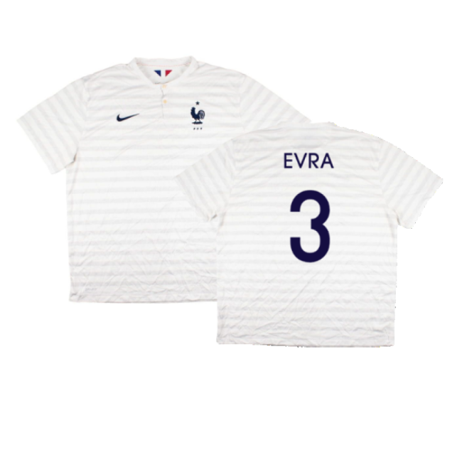 France 2014-15 Away Shirt ((Very Good) XXL) (Evra 3)-The Soccer Shirt Hub
