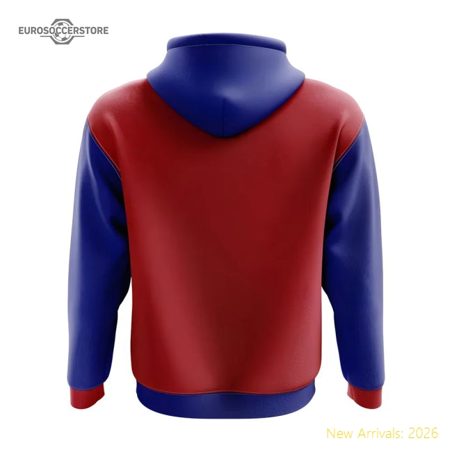 Paraguay Concept Country Football Hoody (Red)-The Soccer Shirt Hub