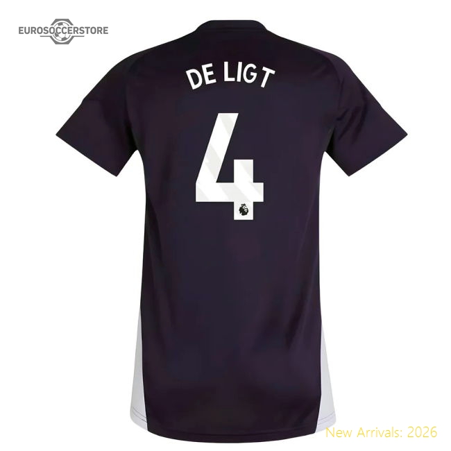 2025-2026 Man Utd Training Jersey (Aurora Plum) - Womens (De Ligt 4)-The Soccer Shirt Hub