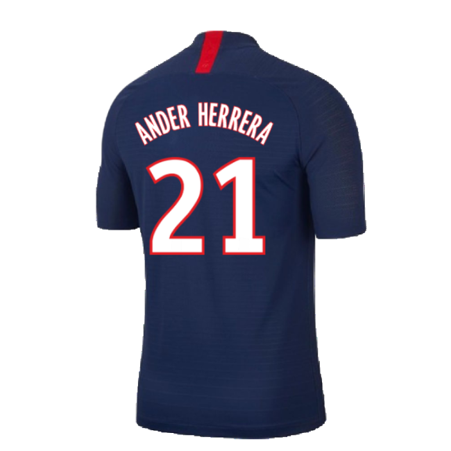 PSG 2019-20 Home Nike Vaporknit Shirt ((Mint) S) (Ander Herrera 21)-The Soccer Shirt Hub