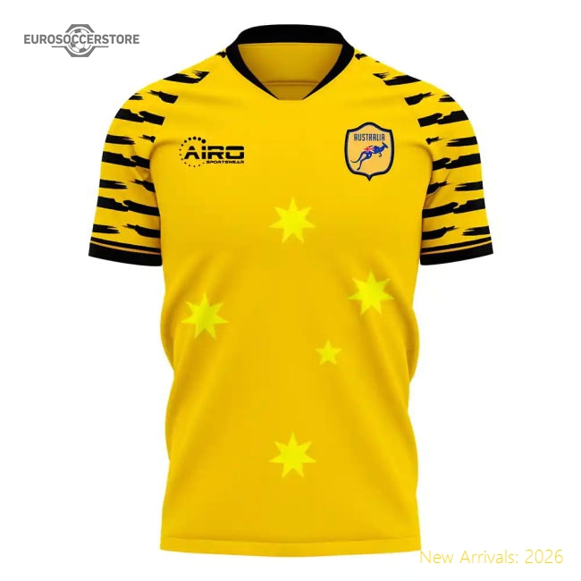 Australia 2025-2026 Home Concept Football Kit (Libero) (IRVINE 22)-The Soccer Shirt Hub