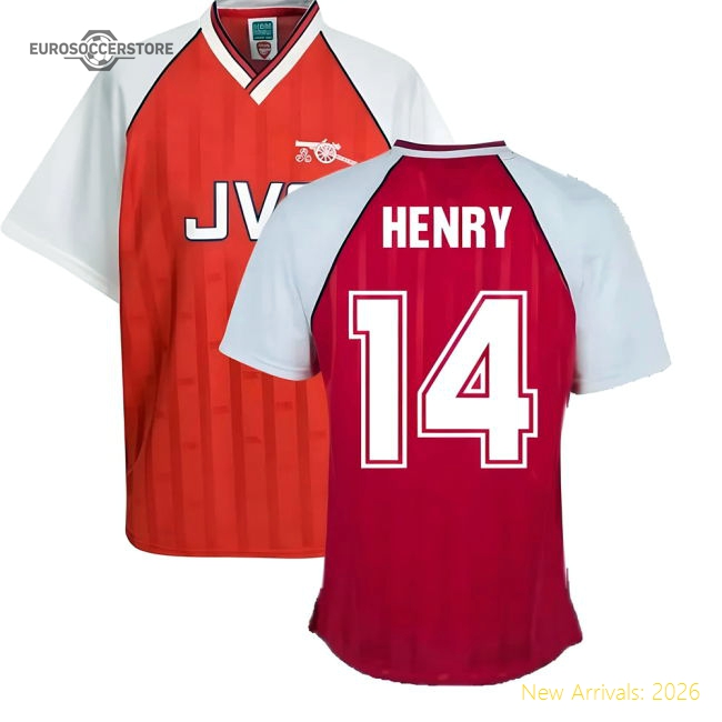 Arsenal 1988 Home Retro Football Shirt (HENRY 14)-The Soccer Shirt Hub