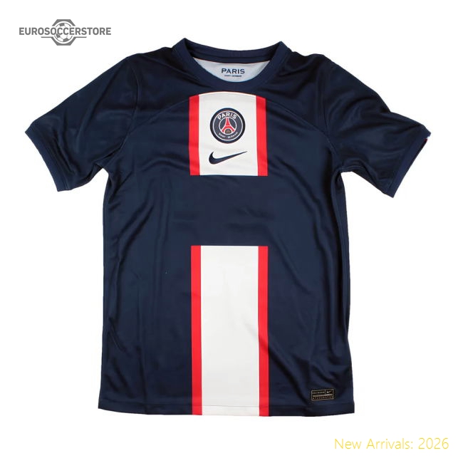PSG 2022-23 Home Shirt (Sponsorless) (XXL) Mbappe #7 (BNWT)-The Soccer Shirt Hub