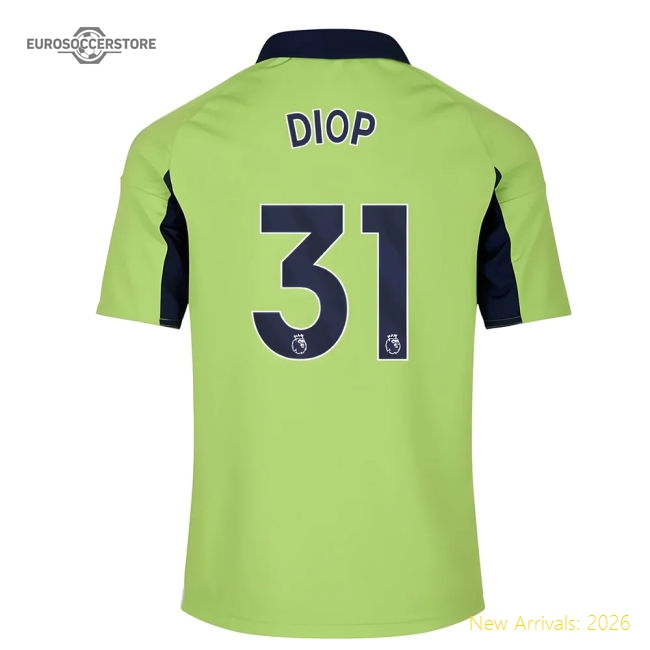 2025-2026 Fulham Away Shirt - Kids (Diop 31)-The Soccer Shirt Hub