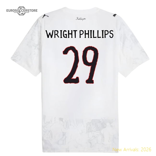 2025-2026 KIDSUPER x Manchester City CWC Shirt (White) (Wright Phillips 29)-The Soccer Shirt Hub
