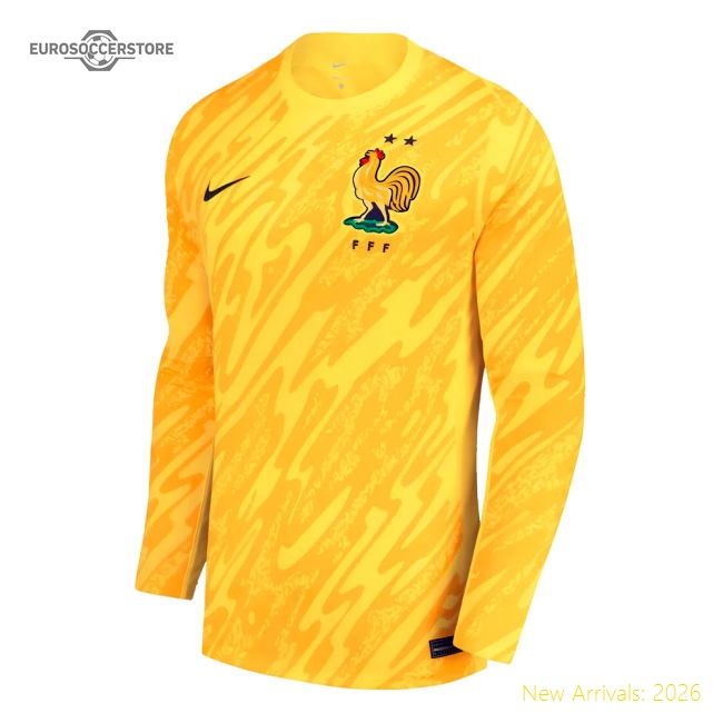 2024-2025 France Goalkeeper LS Home Shirt - Kids-The Soccer Shirt Hub