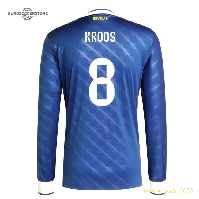 2025-2026 Real Madrid Long Sleeve Third Shirt (Kroos 8)-The Soccer Shirt Hub