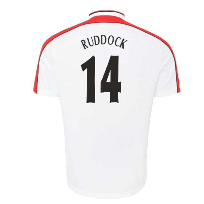 1998-1999 Liverpool Away Retro Shirt (RUDDOCK 14)-The Soccer Shirt Hub