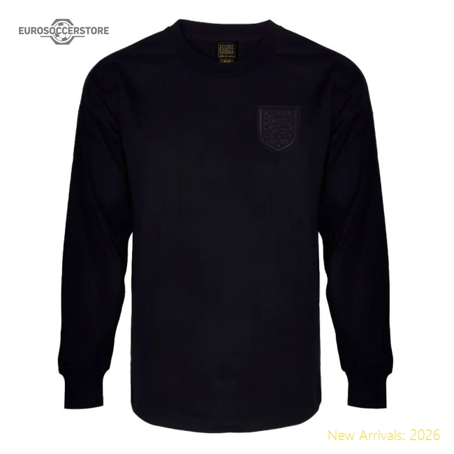 England 1966 LS World Cup Final Black Out No 6 Shirt-The Soccer Shirt Hub