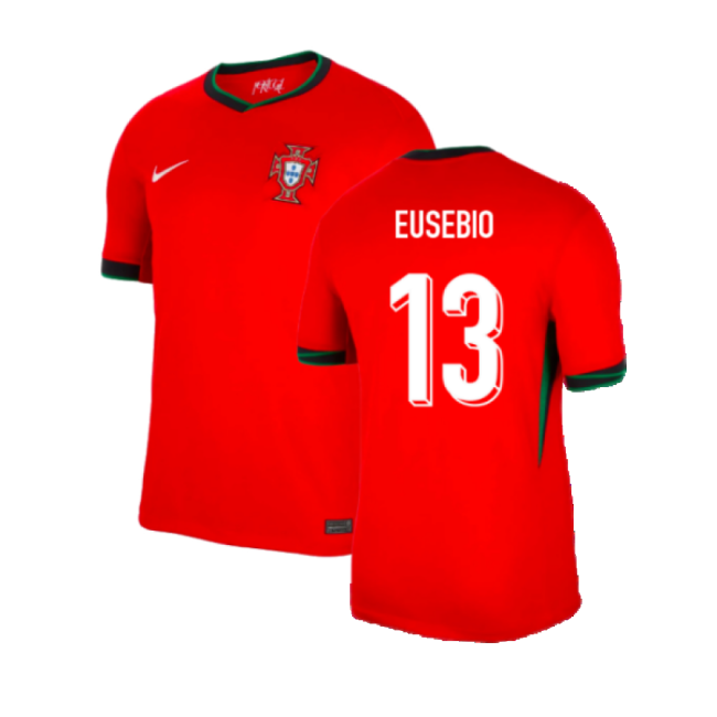 2024-2025 Portugal Home Shirt (Eusebio 13)-The Soccer Shirt Hub