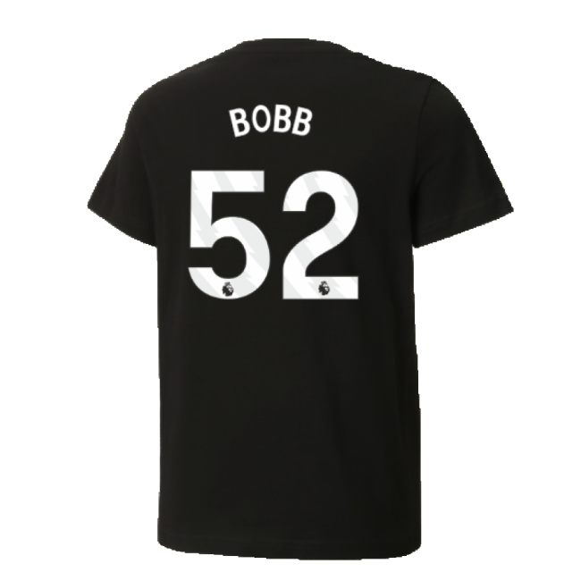 2024-2025 Man City ftblCulture Tee (Black) - Kids (Bobb 52)-The Soccer Shirt Hub