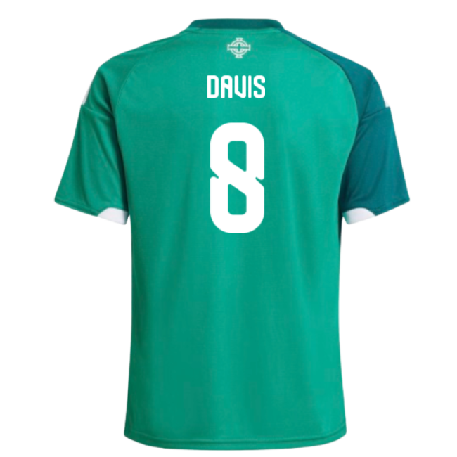 2026-2027 Northern Ireland Home Shirt (Kids) (Davis 8)-The Soccer Shirt Hub