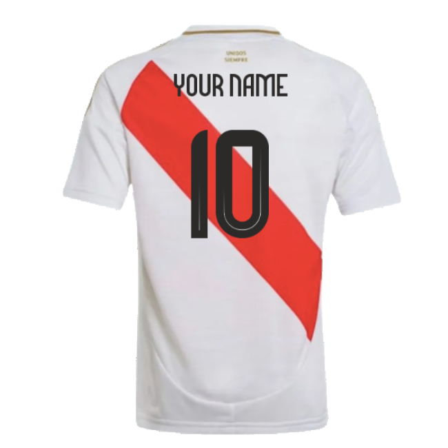 2024-2025 Peru Home Shirt (Kids) (Your Name)-The Soccer Shirt Hub