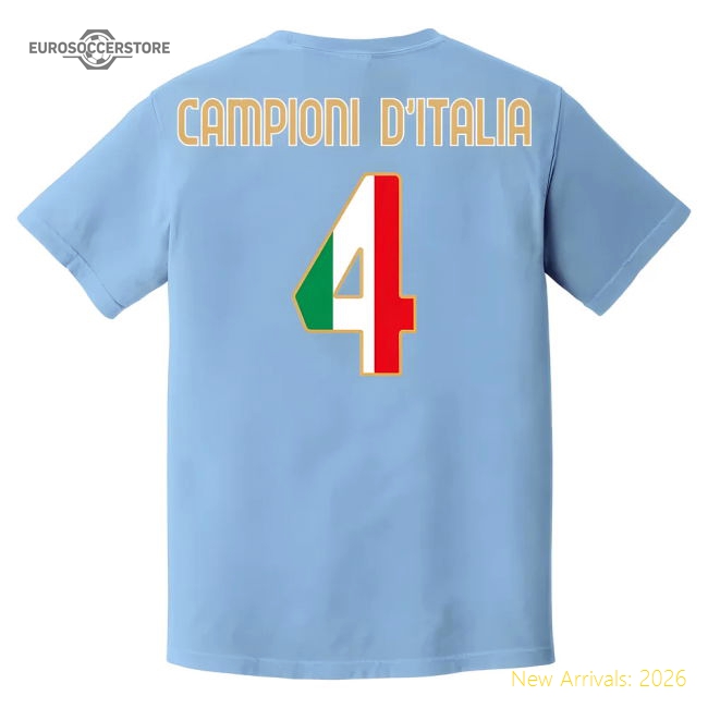 Napoli Campioni T-Shirt (Sky)-The Soccer Shirt Hub