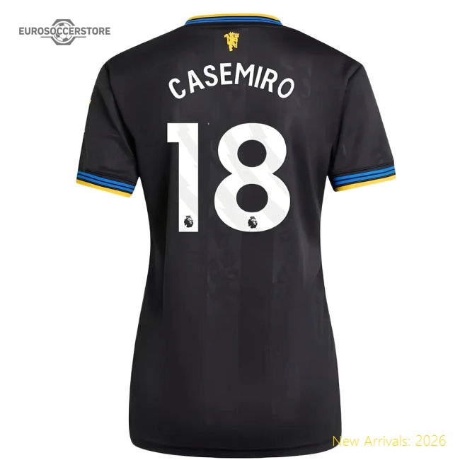 2025-2026 Man Utd Authentic Third Shirt (Womens) (Casemiro 18)-The Soccer Shirt Hub