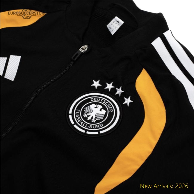 2026-2027 Germany Presentation Jacket (Black) - Kids-The Soccer Shirt Hub
