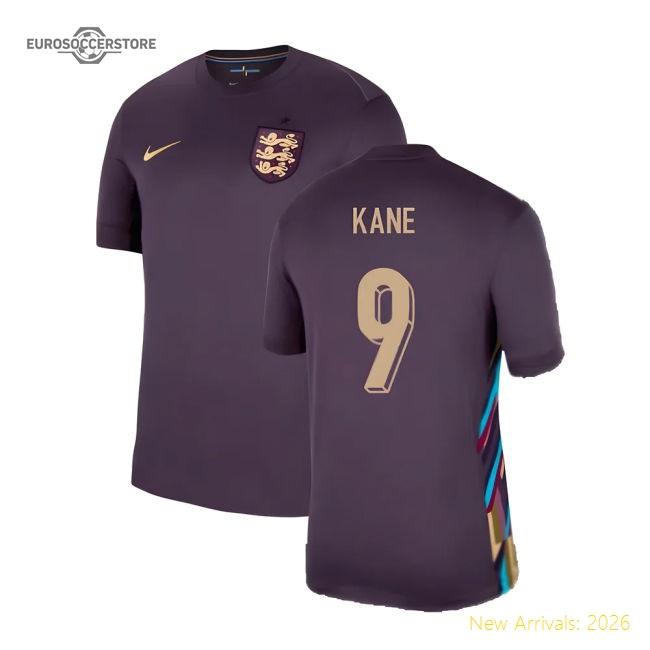 2024-2025 England Away Shirt (Kane 9)-The Soccer Shirt Hub